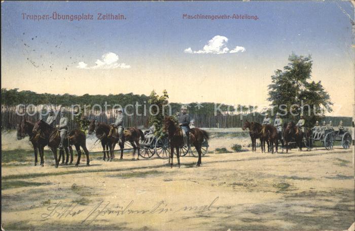 Zeithain Truppen- uebungsplatz Maschinengewehr- Abteilung