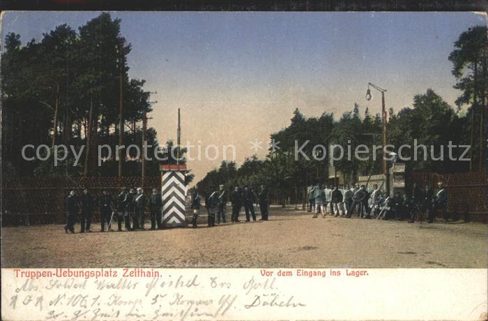 Zeithain Truppen- uebungsplatz Eingang Lager