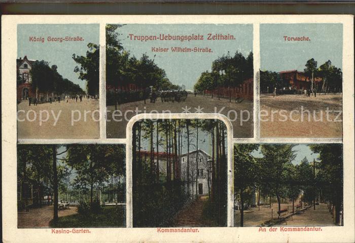 Zeithain Truppen- uebungsplatz Koenig Georg- Strasse Torwache Kasino- Garten