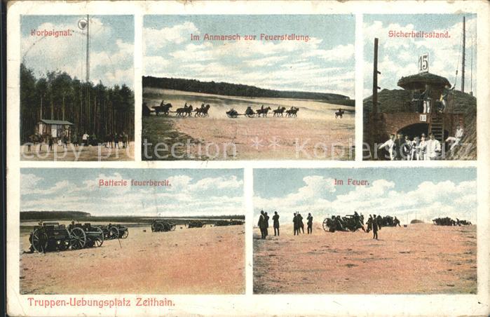 Zeithain Truppen- uebungsplatz Korbsignal Sicherheitsstand Im Feuer