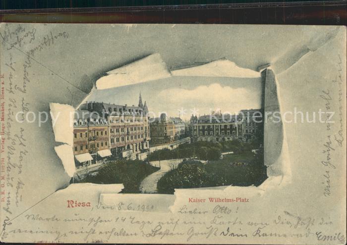 Riesa Sachsen Kaiser Wilhelms- Platz