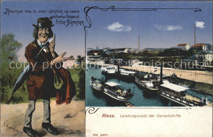 Riesa Sachsen Landungsplatz der Dampfschiffe