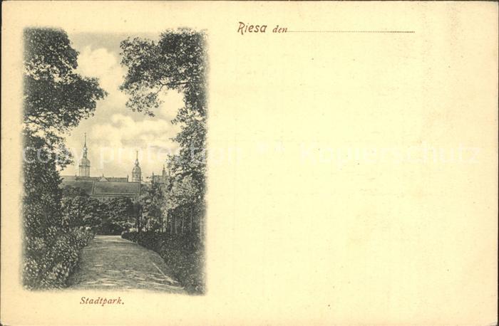 Riesa Sachsen Stadtpark