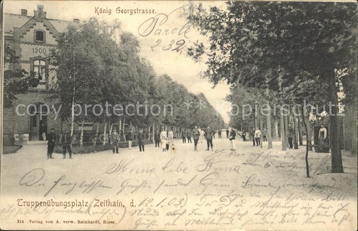 Zeithain Truppenuebungsplatz Koenig Georgstrasse