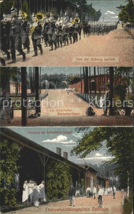 Zeithain Truppenuebungsplatz von der uebung zurueck Infanterie Barackenlager