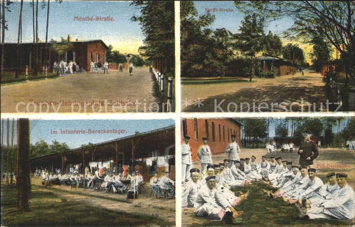 Zeithain Truppenuebungsplatz Montbé- Strasse Infanterie- Barackenlager