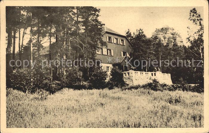 Schoena Elbe Naturfreundehaus am Zirkelstein