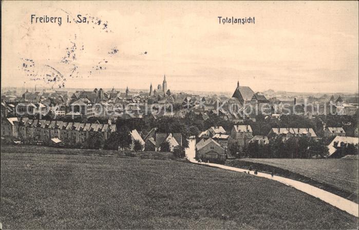 Freiberg Sachsen Totalansicht