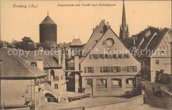 Freiberg Sachsen Donatsturm Donatsgasse