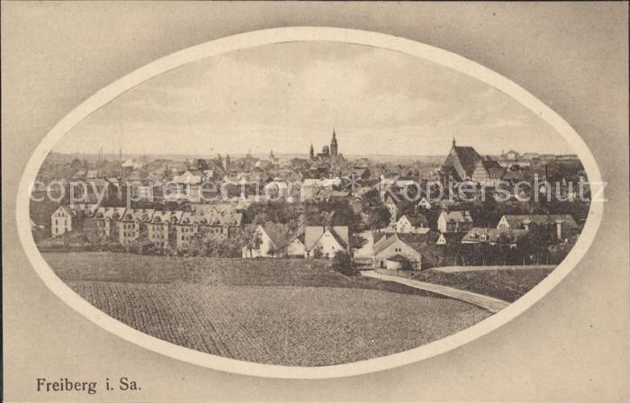 Freiberg Sachsen Stadtansicht
