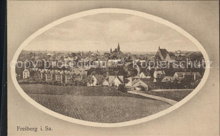 Freiberg Sachsen Stadtansicht