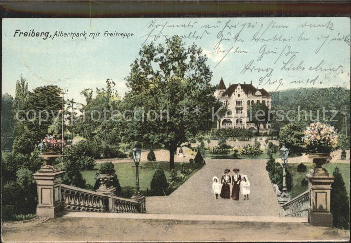 Freiberg Sachsen Albertpark Freitreppe