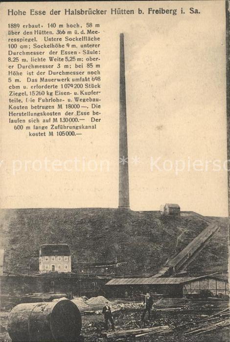 Freiberg Sachsen Halsbruecke Hohe Esse