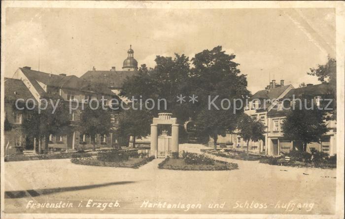 Frauenstein Sachsen Marktanklagen Schloss- Aufgang