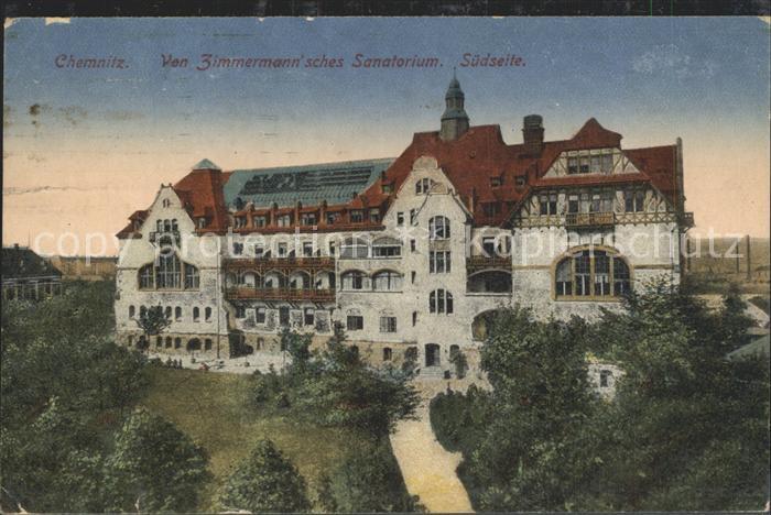 CHEMNITZ Sachsen Zimmermann´sches Sanatorium Suedseite