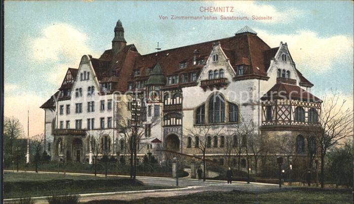CHEMNITZ Sachsen Zimmermann´sches Sanatorium Suedseite