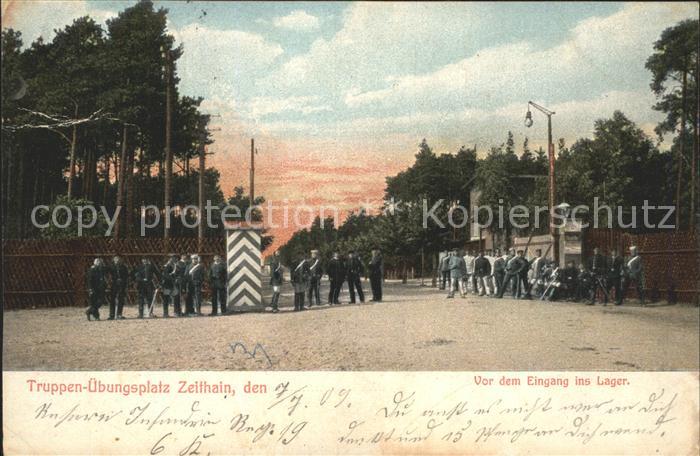 Zeithain Truppenuebungsplatz vor dem Eingang ins Lager
