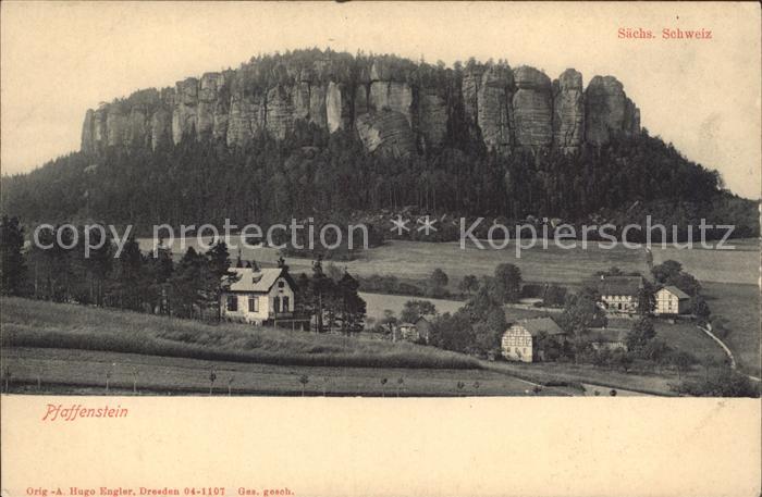 Koenigstein Saechsische Schweiz Pfaffenstein