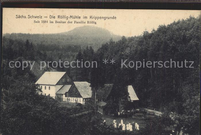 Krippen Bad Schandau Roellig- Muehle Krippengrunde