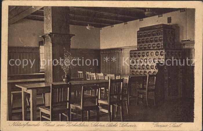 Schoena Elbe Naturfreundehaus am Zirkelstein Grosser Saal