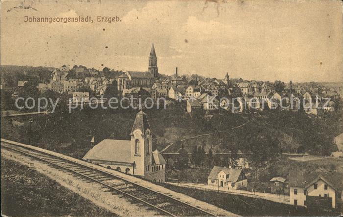 Johanngeorgenstadt mit Bahnlinie