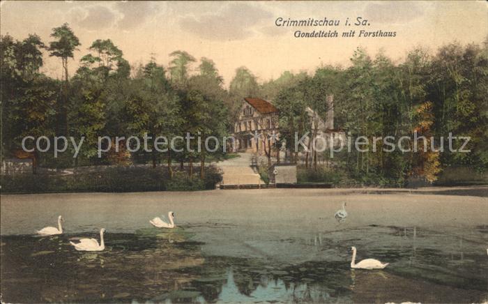 Crimmitschau Gondelteich mit Forsthaus