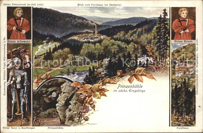 Hartenstein Zwickau Forsthaus Prinzenhoehle Muldental Prinzen Ernst udn Albrecht