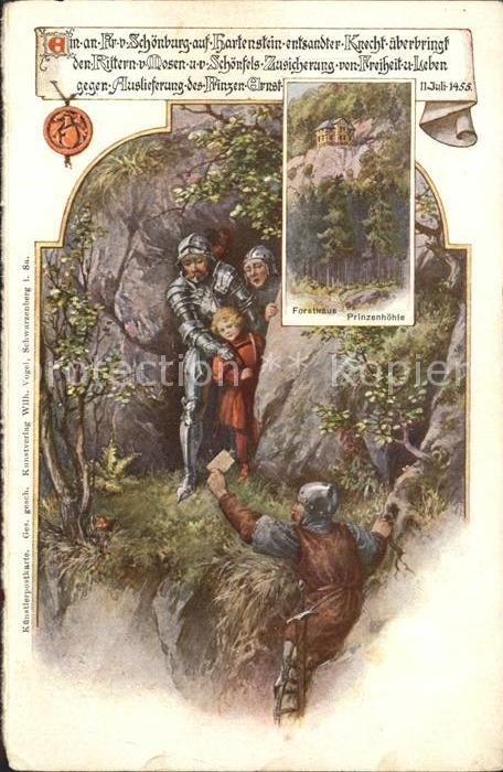 Hartenstein Zwickau Forsthaus Prinzenhoehle Muldental Prinzen Ernst und Albrecht