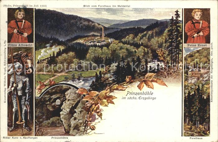Stein Hartenstein Prinzenhoehle Muldental Prinz Ernst Forsthaus Ritter Kunz v. K