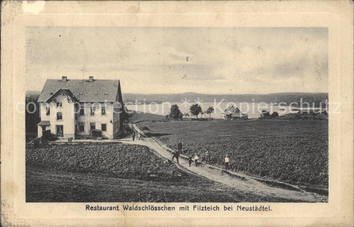 Neustaedtel Sachsen Erzgebirge Restaurant Waldschloesschen Filzteich