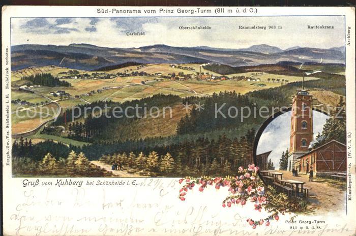 Schoenheide Erzgebirge Kuhberg Prinz Georg-Turm Oberschoenheide Rautenkranz