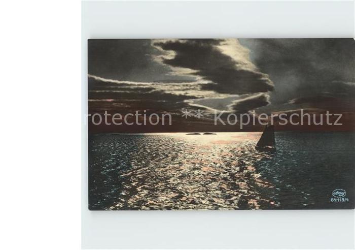 Foto Amag Nr. 64113/4 Segelboot Meer