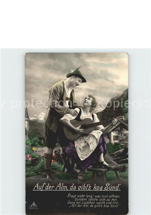 Foto PH Nr. 6025/4 Auf der Alm da gibts koa Sünd Gi