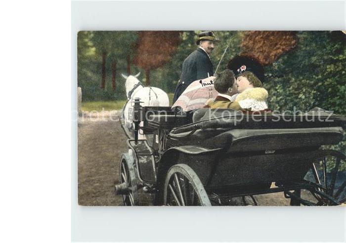 Pferdekutschen Paar Kuss