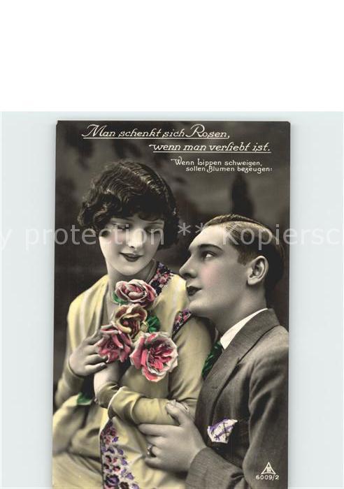 Foto PH Nr. 6009/2 Poesie Man schenkt sich Rosen we