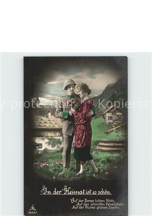 Soldatenpoesie In der Heimat ist es schoen Foto-PH-Nr. 5626/1