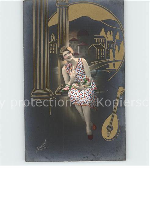 Mandoline Frau Foto-Bergeret-Nr. 241