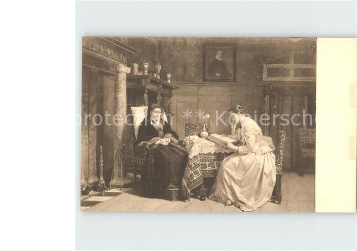 Kuenstlerkarte H. J. Scholten Zondagmorgen