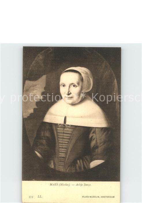 Kuenstlerkarte Nicolaes Maes Aeltje Denys