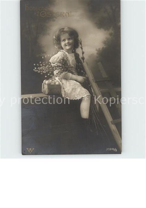 Foto BNK Nr. 33596/5 Kind Ostern Weidenkätzchen