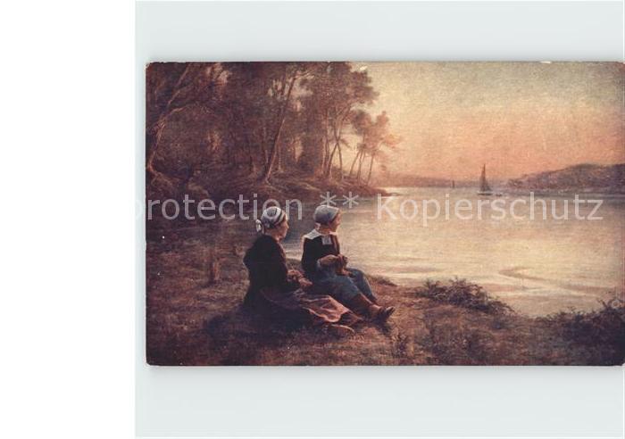 Kuenstlerkarte G. Maroniez Au bord de l'Odet