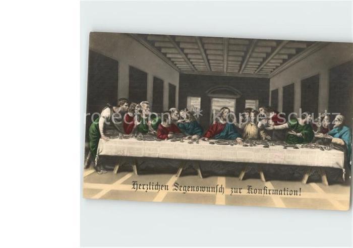 Jesus Christus Christentum Das letzte Abendmahl Glueckwunsch Konfirmation