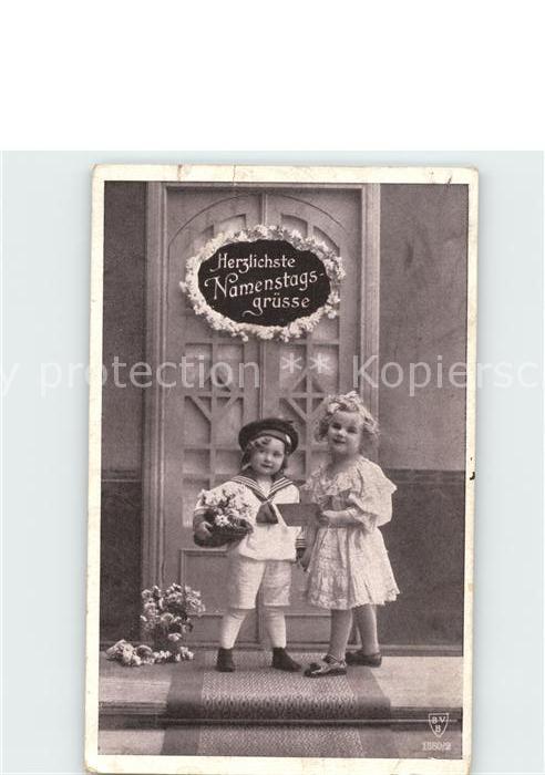 Foto BVB Nr. 1580/2 Kinder Blumen Glückwunsch Namens