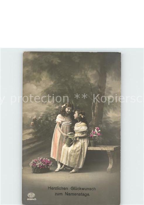 Foto Amag Nr. 60864/5 Glückwunsch Namenstag Kinder Gi