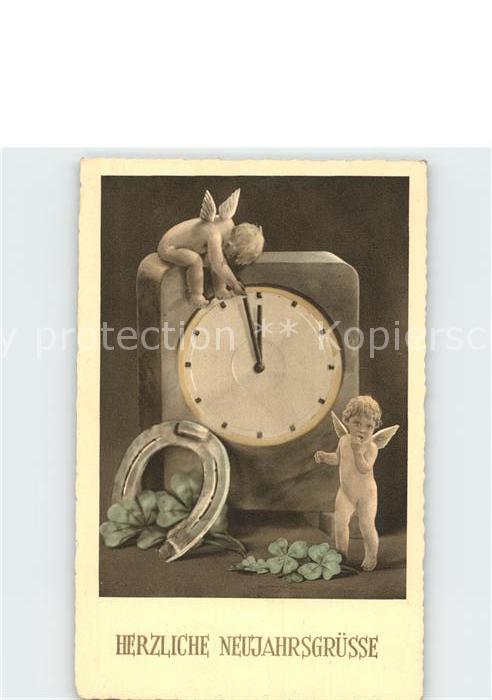 Uhren Engel Hufeisen Kleeblatt Neujahr