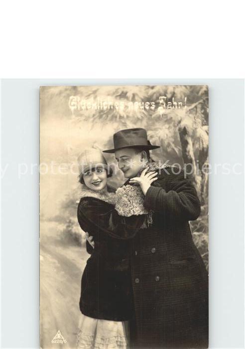 Foto PH Nr. 6228/6 Neujahr Paar Wintermode