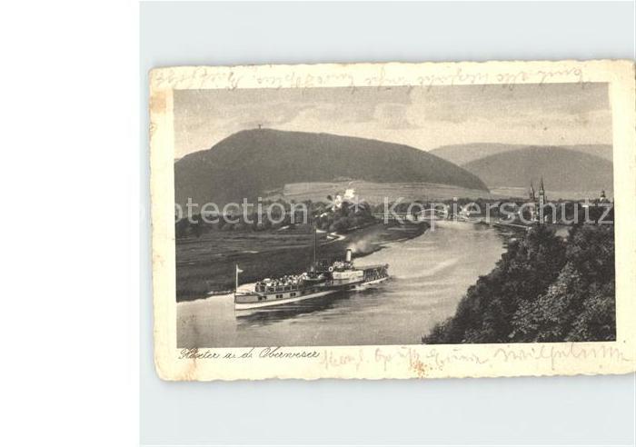 Dampfer Seitenrad Hoexter Oberweser
