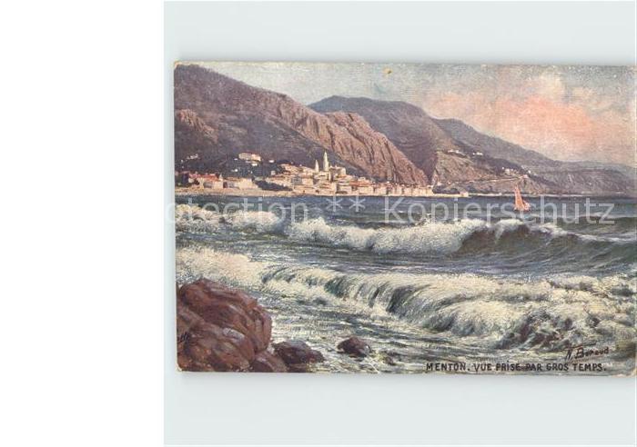 Verlag Tucks Oilette Nr. 5 Menton N. Beraud