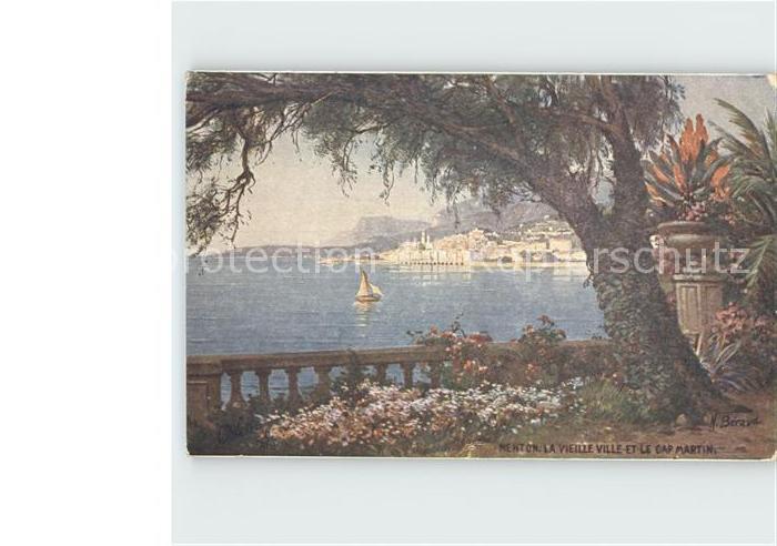 Verlag Tucks Oilette Nr. 4 Menton Vieille Ville Cap Martin N. Be