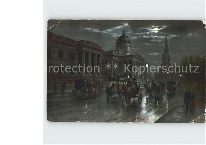 Verlag Tucks London National Gallery St. Martins Church